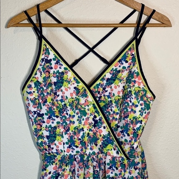 Adelyn Rae Anthropologie V-Neck Floral Romper Women’s Size Small - Picture 3 of 10